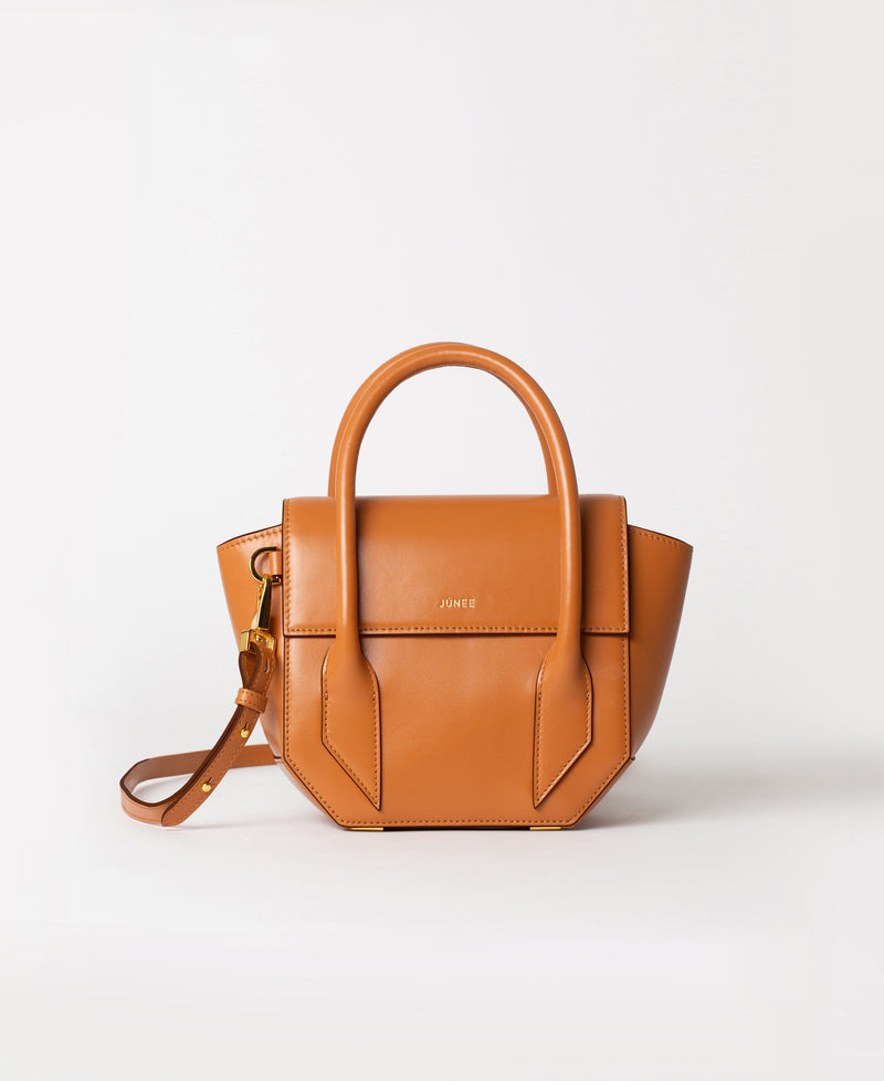 GÍA Crossbody Bag - "Smooth Brown" - JÚNEE