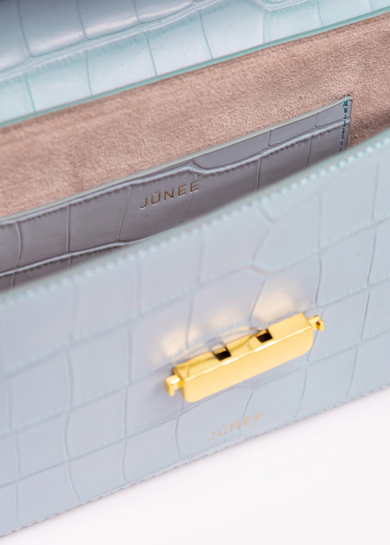 BAILA (Pre-Order) - "Baby Blue Croc Embossed" - JÚNEE