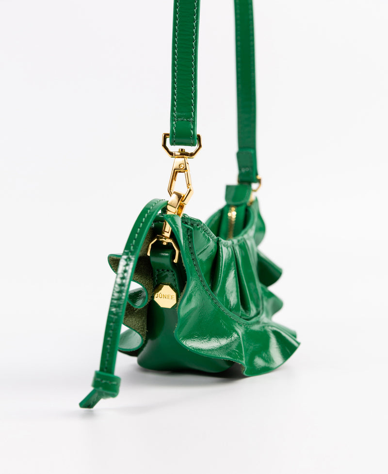 BABY GYOZA (Pre-Order) - "Green Crinkle Leather" - JÚNEE