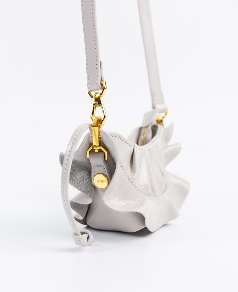 BABY GYOZA (Pre-Order) - "Grey Crinkle Leather" - JÚNEE