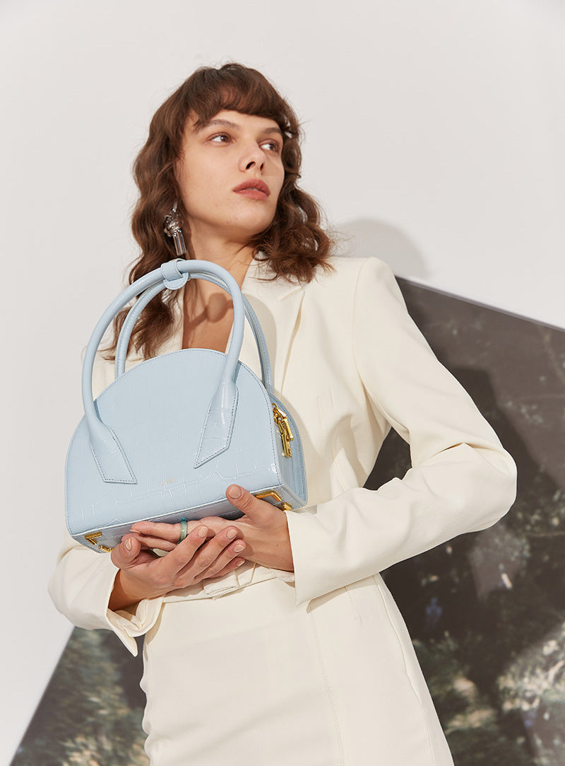 ESTERA (Pre-Order) - "Baby Blue Croc Embossed" - JÚNEE